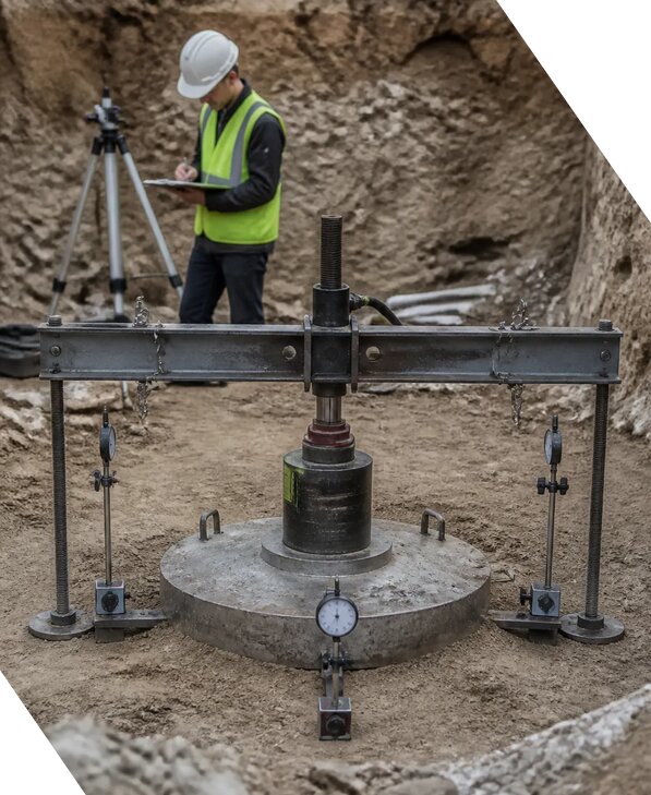Штамповые испытания грунта в котловане с выездом в Дальнереченске